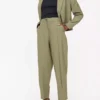 Green Barrel Leg Trousers18S -Cheap Zest Garb Store tuc143768287 Green R Z001A