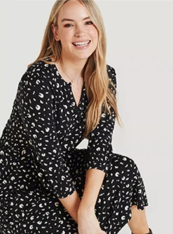 THOUGHT Kismet Shirt Jersey Dress 6 8 THOUGHT Kismet Shirt Jersey Dress 6 -Cheap Zest Garb Store tuc143787509 Black R Z004A