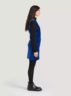 THOUGHT Alleegra Organic Cotton Velvet Pinafore Dress 12 -Cheap Zest Garb Store tuc143791479 Dark20Blue R Z002A