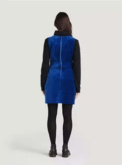 THOUGHT Alleegra Organic Cotton Velvet Pinafore Dress 12 -Cheap Zest Garb Store tuc143791479 Dark20Blue R Z003A