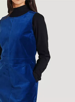 THOUGHT Alleegra Organic Cotton Velvet Pinafore Dress 12 -Cheap Zest Garb Store tuc143791479 Dark20Blue R Z004A