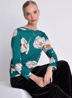 BURGS Carey Long Sleeve Jersey Top 12 -Cheap Zest Garb Store tuc143797037 Green R Z001A