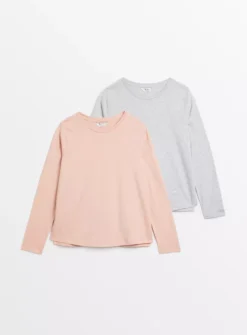 MATERNITY Nursing Plain Long Sleeve Top 2 Pack 22 -Cheap Zest Garb Store tuc143824963 Multi20Coloured R Z001A 1