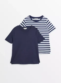 MATERNITY Nursing Navy Stripe Short Sleeve T-Shirt 2 Pack22 -Cheap Zest Garb Store tuc143836340 Multi20Coloured R Z001A