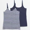 MATERNITY Nursing Navy & Stripe Cami Top 2 Pack 16 1 MATERNITY Nursing Navy & Stripe Cami Top 2 Pack 16 -Cheap Zest Garb Store tuc143836930 Multi20Coloured R Z001A 1