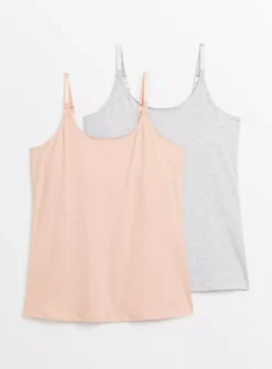MATERNITY Nursing Plain Cami Top 2 Pack 16 10 MATERNITY Nursing Plain Cami Top 2 Pack 16 -Cheap Zest Garb Store tuc143837377 Multi20Coloured R Z001A