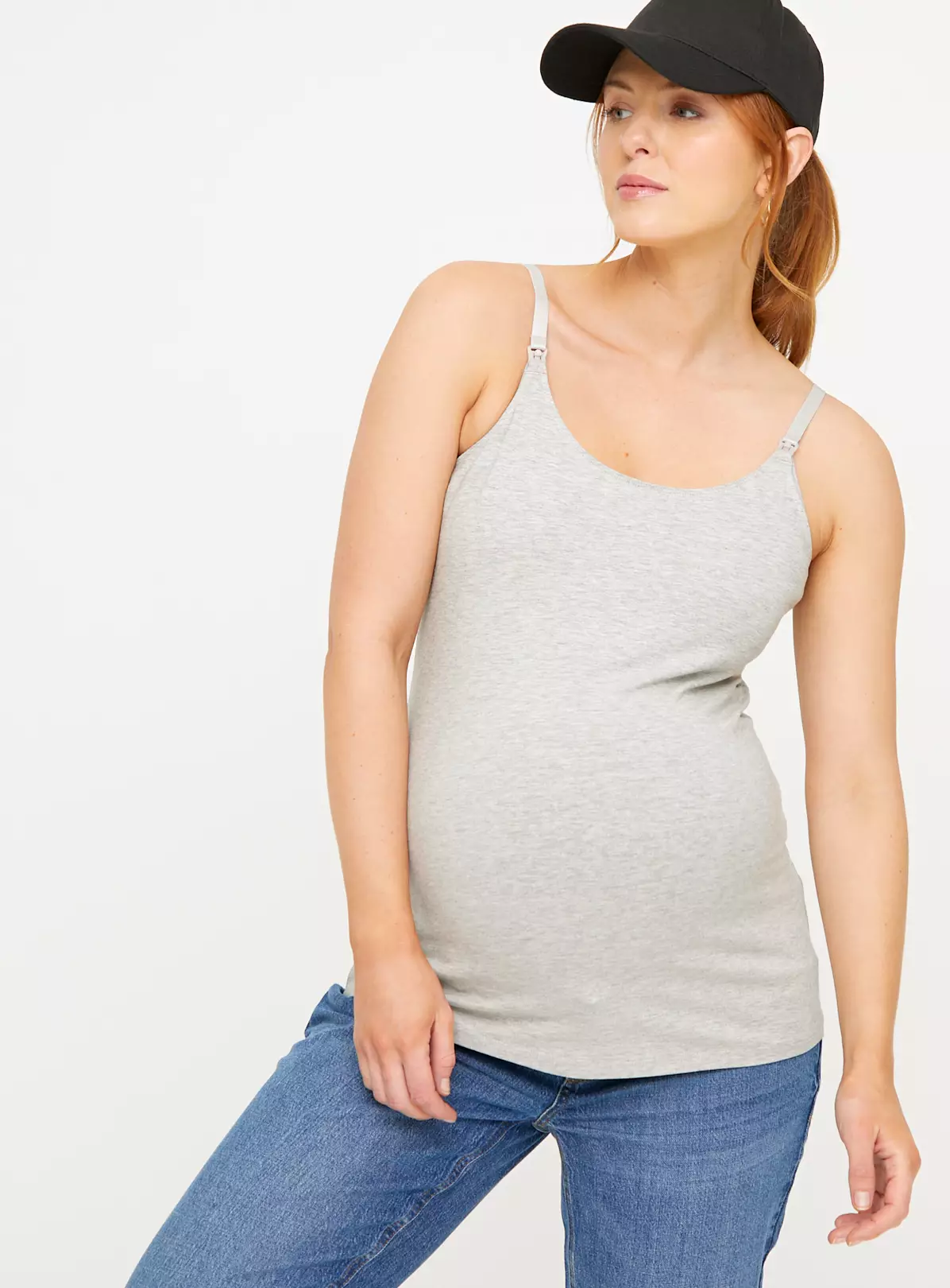 MATERNITY Nursing Plain Cami Top 2 Pack 16 7 MATERNITY Nursing Plain Cami Top 2 Pack 16 - Image 5