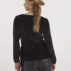 SIMPLY BE Black Multi Glitter Velour Wrap Top 10 -Cheap Zest Garb Store tuc143843275 Black R Z002A