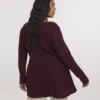 SIMPLY BE Burgundy Ribbed Cut And Sew Mock Wrap Top 32 -Cheap Zest Garb Store tuc143848076 Dark20Red R Z002A