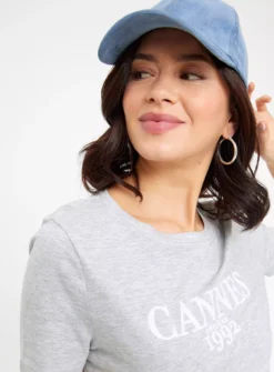 Grey Marl Cannes Graphic Print T-Shirt 18 8 Grey Marl Cannes Graphic Print T-Shirt 18 -Cheap Zest Garb Store tuc143873685 Grey R Z003A