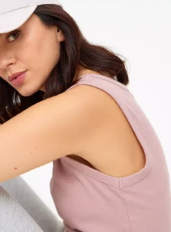 Pink Ribbed Vest Top 8 -Cheap Zest Garb Store tuc143876771 Pink R Z002A