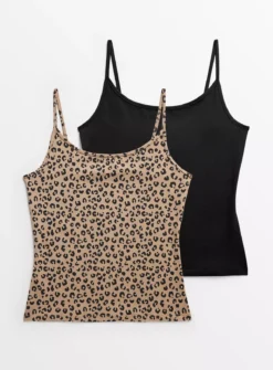 Animal Print Cami Vest Tops 2 Pack 16
