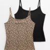 Animal Print Cami Vest Tops 2 Pack 10 -Cheap Zest Garb Store tuc143899914 Mono R Z001A