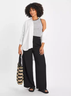 White Ribbed Stripe Vest Top 16 9 White Ribbed Stripe Vest Top 16 -Cheap Zest Garb Store tuc143905405 White R Z002A