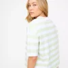 Sage Green Stripe Boxy T-Shirt 16 1 Sage Green Stripe Boxy T-Shirt 16 -Cheap Zest Garb Store tuc143908471 Green R Z004A