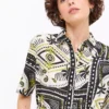 Resort Palm Print Midaxi Shirt Dress 24R -Cheap Zest Garb Store tuc143938266 Multi20Coloured R Z003A