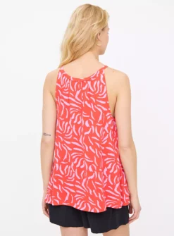 Coral Mark Making Print Vest Top12 -Cheap Zest Garb Store tuc143963285 Coral R Z004A