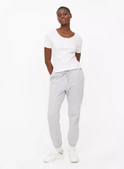 Grey Stripe Short Sleeve Henley T-Shirt 8 -Cheap Zest Garb Store tuc143963867 Grey R Z002A 1