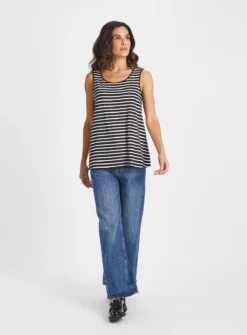 Mono Stripe Longline Vest Top 10