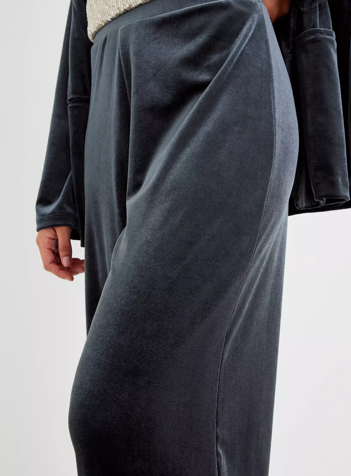 Grey Velvet Wide Leg Coord Trousers 16 4 Grey Velvet Wide Leg Coord Trousers 16 - Image 2