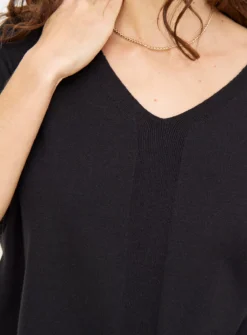 Black Soft Touch V Neck T-Shirt 16