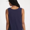 Navy Relaxed Fit Slub Vest Top 20 -Cheap Zest Garb Store tuc144018832 Navy R Z004A