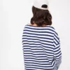 Navy Stripe Oversized Long Sleeve Top 12 -Cheap Zest Garb Store tuc144026091 Navy R Z004A