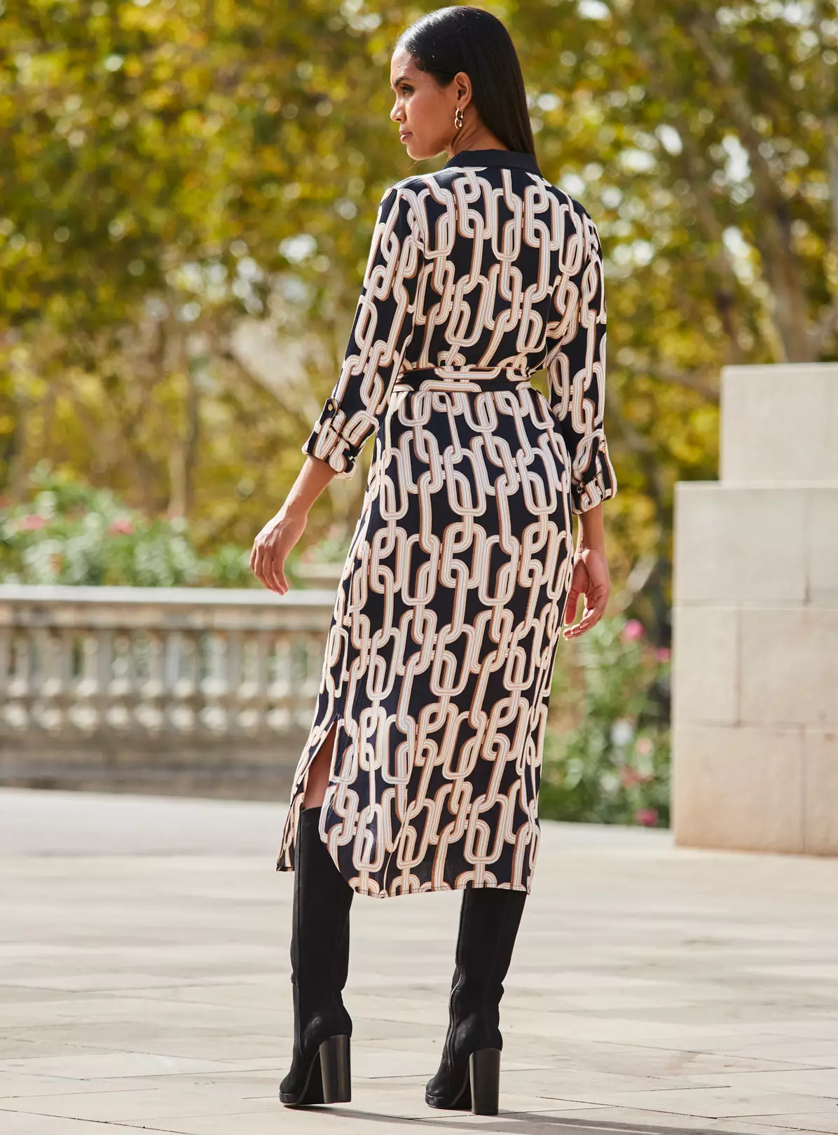 SOSANDAR Geo Printed Dress 18 6 SOSANDAR Geo Printed Dress 18 - Image 4