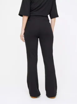 Black Ribbed Flare Coord Trousers20
