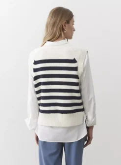 FINERY Lexi Stripe Vest 16 8 FINERY Lexi Stripe Vest 16 -Cheap Zest Garb Store tuc144050138 White R Z002A 1