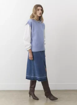 FINERY Ava Knitted Vest 16 -Cheap Zest Garb Store tuc144050251 Blue R Z003A