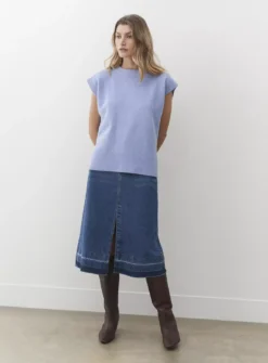 FINERY Ava Knitted Vest 16 -Cheap Zest Garb Store tuc144050251 Blue R Z004A