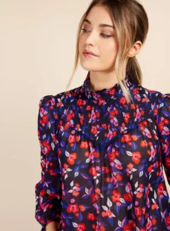 VOGUE WILLIAMS Floral Top 12 -Cheap Zest Garb Store tuc144057209 Blue R Z005A