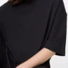 Black Plisse Boxy Coord T-Shirt 20 -Cheap Zest Garb Store tuc144058121 Black R Z003A