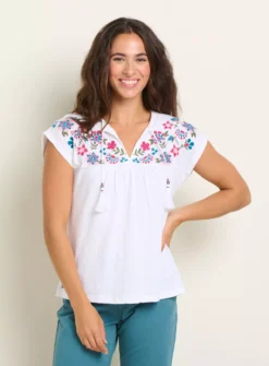 BRAKEBURN Piper Embroidered T Shirt 10