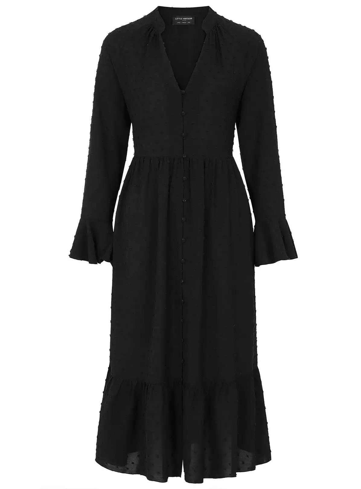 VOGUE WILLIAMS Black Texture Midaxi 18 3 VOGUE WILLIAMS Black Texture Midaxi 18