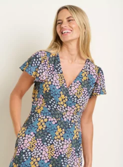BRAKEBURN Wildflower Meadow Wrap Dress 14 -Cheap Zest Garb Store tuc144065305 Multi20Coloured R Z005A