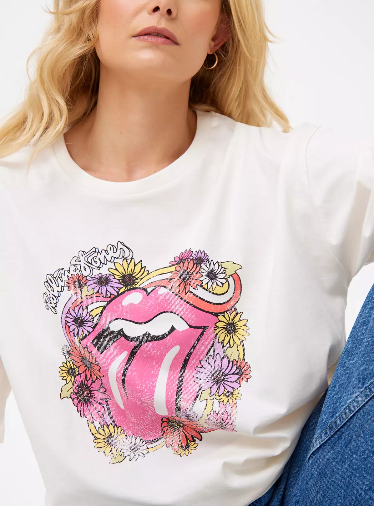 Cream Rolling Stones Oversized Graphic T-Shirt 18 5 Cream Rolling Stones Oversized Graphic T-Shirt 18 - Image 3