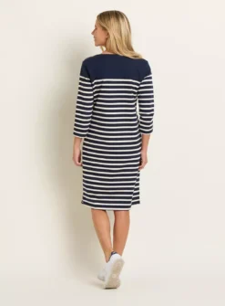 BRAKEBURN West Bay Stripe Dress 12