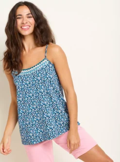 BRAKEBURN Brushed Camo Camisole 18 -Cheap Zest Garb Store tuc144110604 Blue R Z005A 1