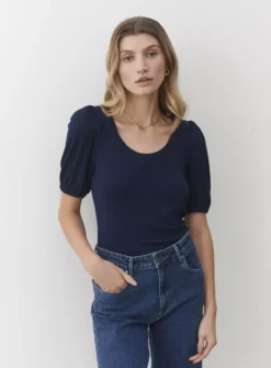 FINERY Ana Top 20 -Cheap Zest Garb Store tuc144131448 Navy R Z003A