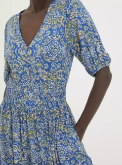 FATFACE Lottie Aztec Texture Jersey Dress 18 8 FATFACE Lottie Aztec Texture Jersey Dress 18 -Cheap Zest Garb Store tuc144136126 Blue R Z003A