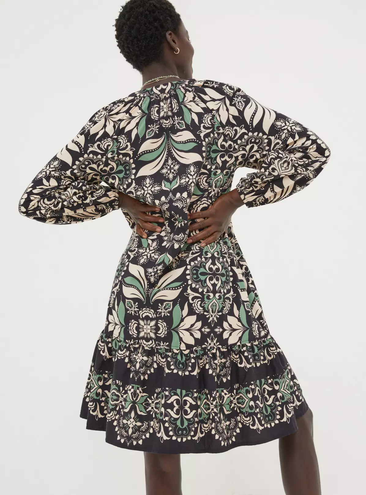 FATFACE Amy Mosaic Leaf Tunic Dress 18 6 FATFACE Amy Mosaic Leaf Tunic Dress 18 - Image 4