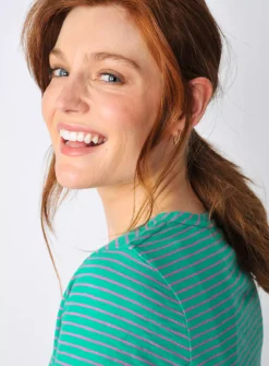 BURGS Brocton Womens V Neck T Shirt Multi Coloured 18