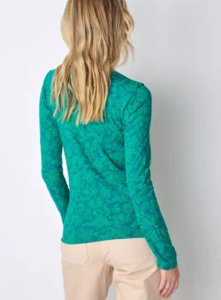 BURGS Carey Womens Boat Neck Ls Tee - Green 18 -Cheap Zest Garb Store tuc144145487 Green R Z002A