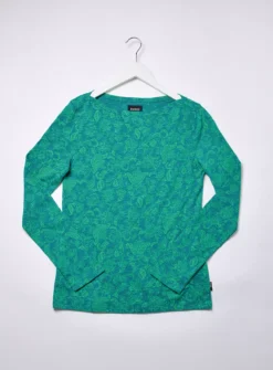 BURGS Carey Womens Boat Neck Ls Tee - Green 18 -Cheap Zest Garb Store tuc144145487 Green R Z005A