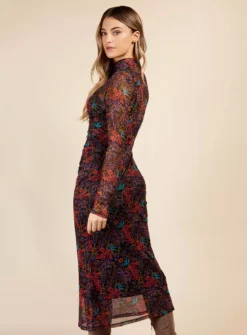 VOGUE WILLIAMS Floral Mesh Midaxi 14