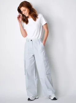 BURGS Cargo Womens Wide Leg Cargo Trousers 16