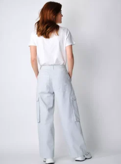 BURGS Cargo Womens Wide Leg Cargo Trousers 16 -Cheap Zest Garb Store tuc144149525 Grey R Z002A 1