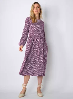 BURGS Roseland Womens Midi Dress 14 -Cheap Zest Garb Store tuc144149736 Pink R Z001A